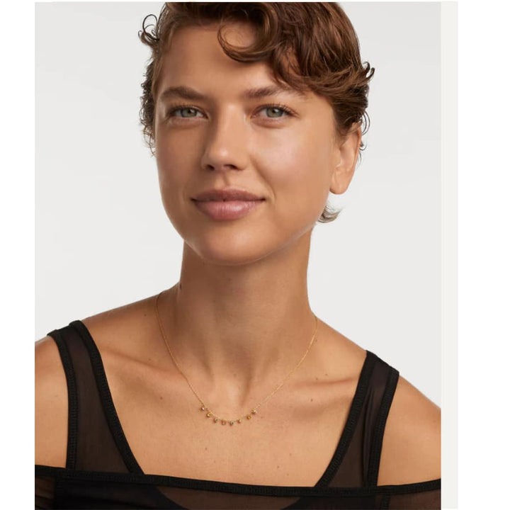 co01-839-u rainbow salsa gold plated silver necklace