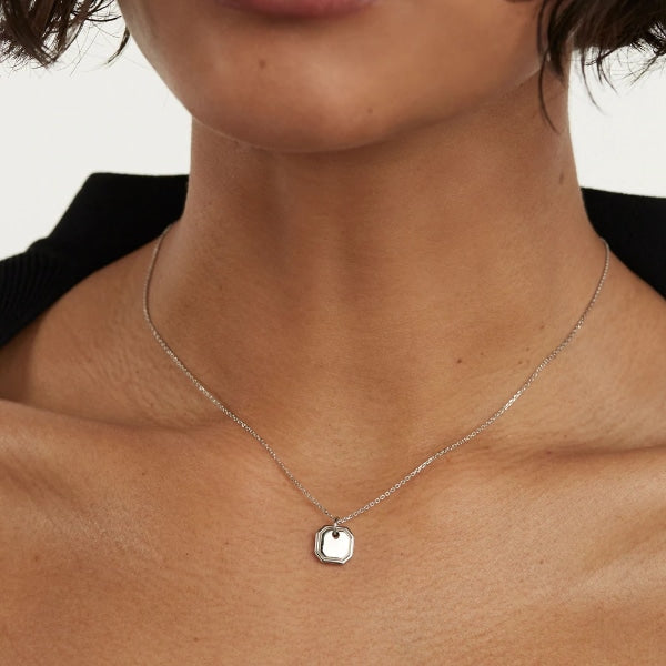 co02-435-u octet silver necklace