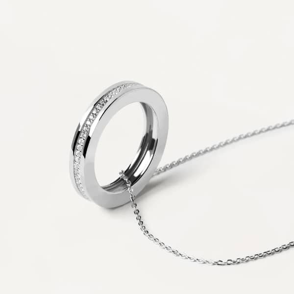 co02-437-u silver infinity necklace