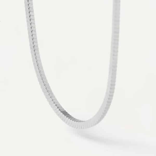 co02-446-u silver snake necklace