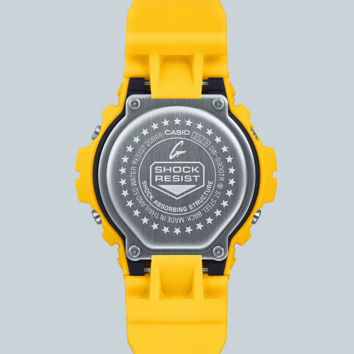 dw-6900tr-9er g-shock classi yellow watch