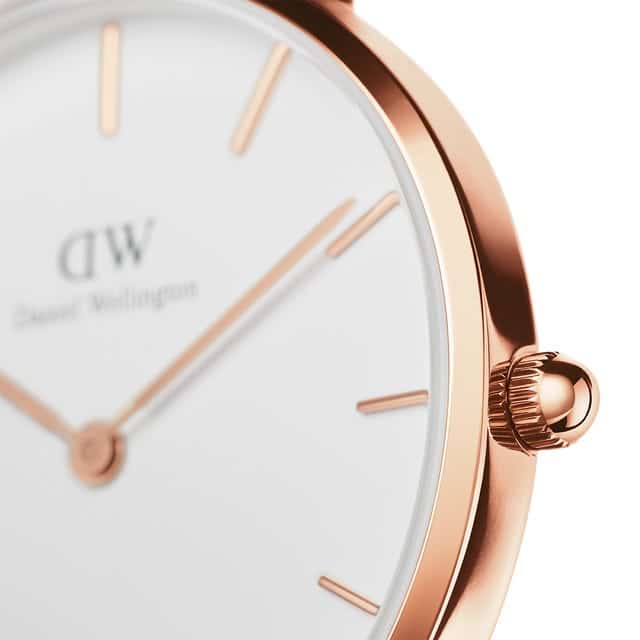 DW00100317 PETITE ROSE WATER ROSE GOLD 32MM