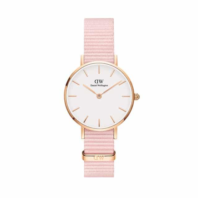 DW00100319 PETITE PINK ROSEWATER ROSE GOLD 28MM