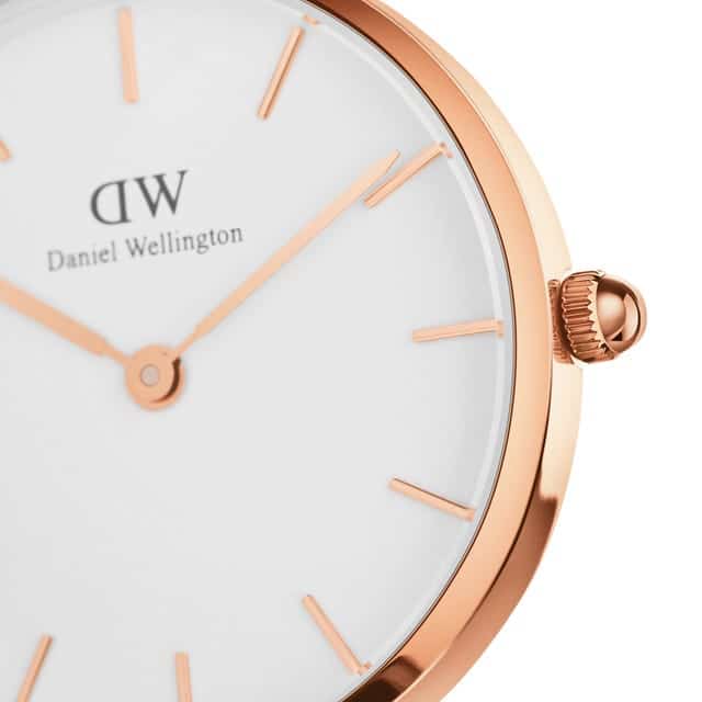 DW00100319 PETITE PINK ROSEWATER ROSE GOLD 28MM
