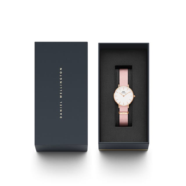 DW00100319 PETITE PINK ROSEWATER ROSE GOLD 28MM