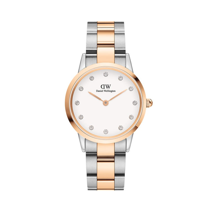 DW00100358 LINK WATCH ROSE GOLD & SILVER 32MM
