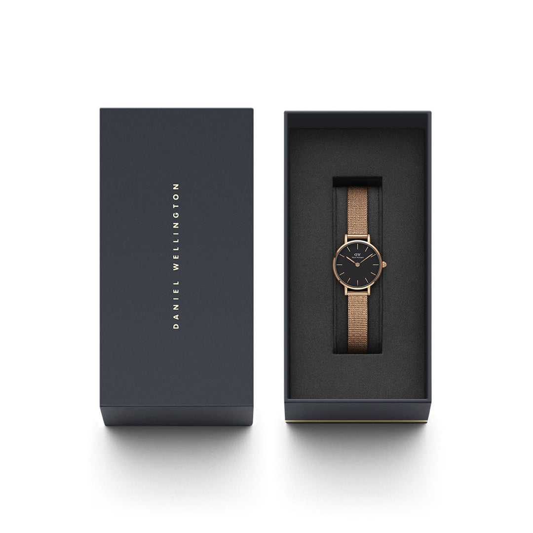 DW00100440 PETITE PRESSED MELROSE ROSE GOLD 24MM