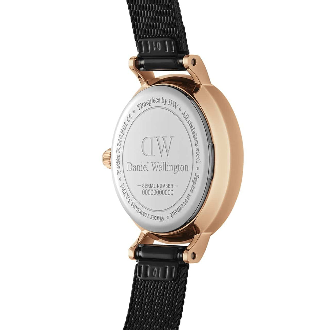 DW00100441 PETITE PRESSED ASHFIELD ROSE GOLD 24MM