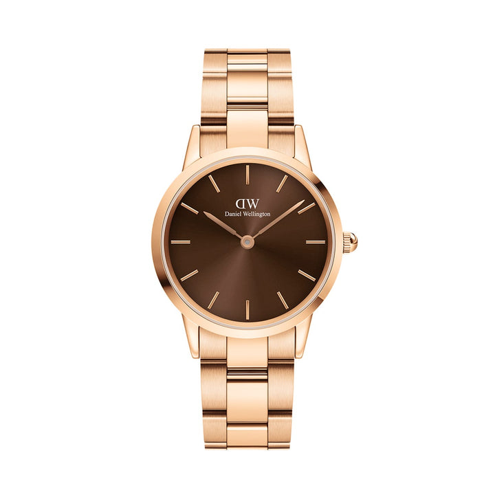 DW00100462 ICONIC AMBER ROSE GOLD 32MM