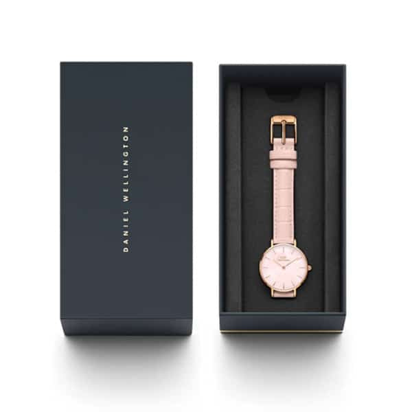 dw00100511 petite mother of pearl rose gold 28mm