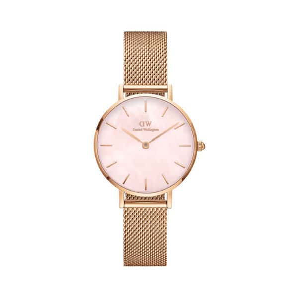 DW00100513 petite mother of pearl rose gold 28mm