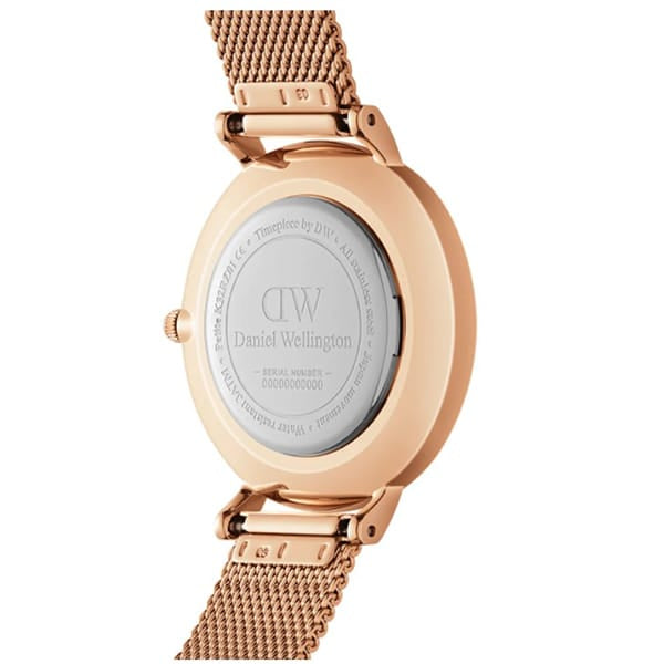 DW00100513 petite mother of pearl rose gold 28mm