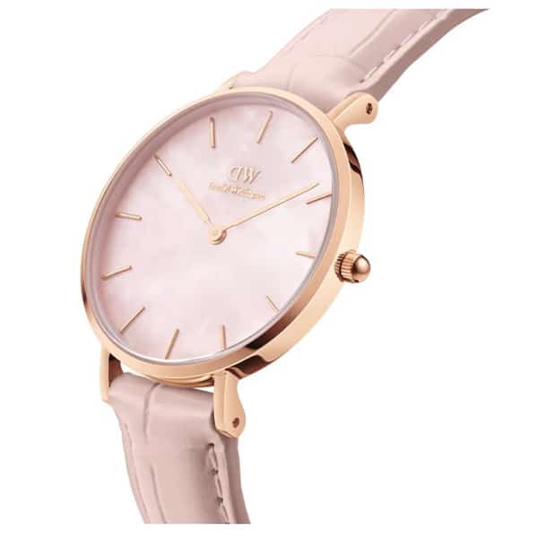 dw00100514 petite mother of pearl rose gold 32mm