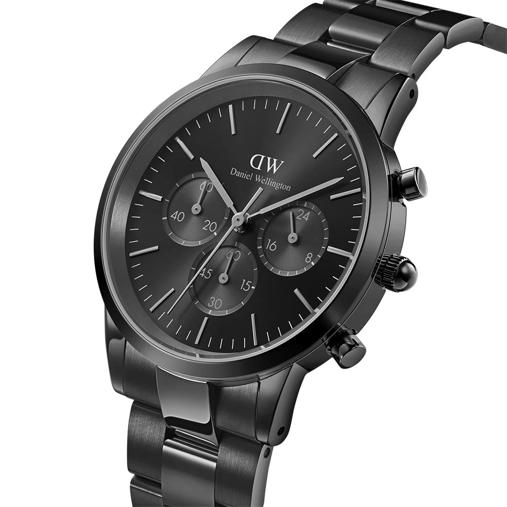 dw00100642 iconic chronograph 42mm black