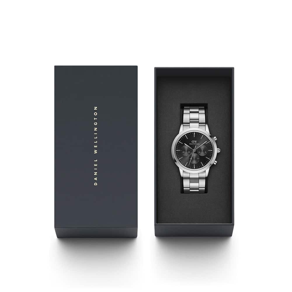 dw00100645 Dw iconic chronograph Link S Black Sunr