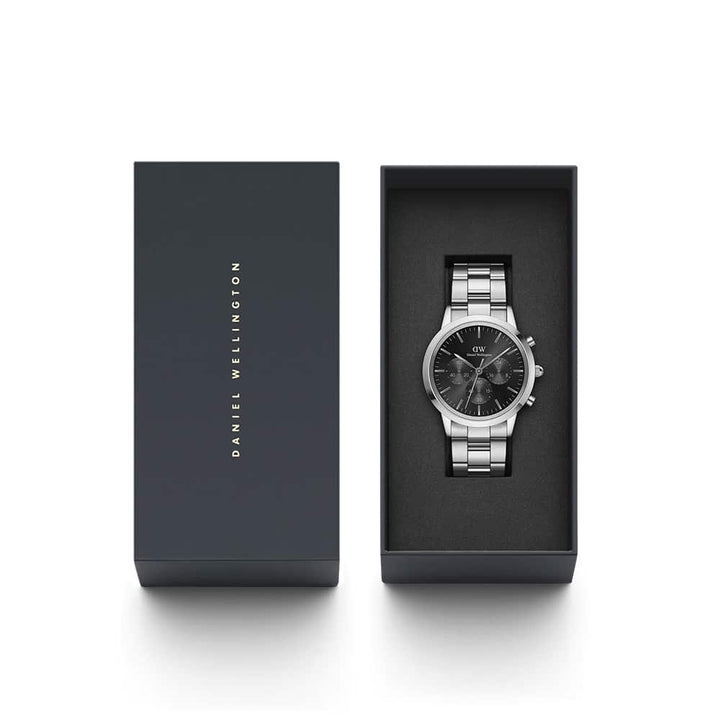 dw00100645 Dw iconic chronograph Link S Black Sunr