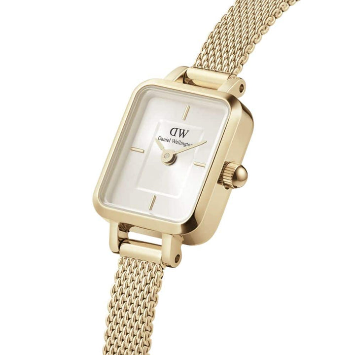 dw00100656 mini gold square clock