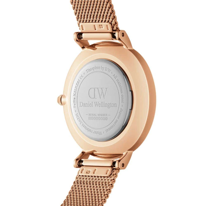 dw00100663 petite bezel rose gold watch 28mm