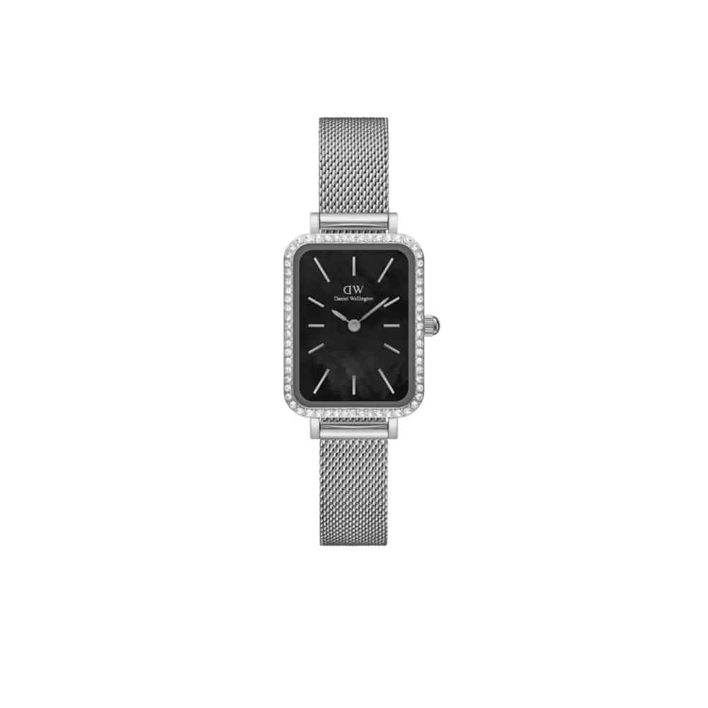 dw00100667 square bezel clock with silver lumine 20x