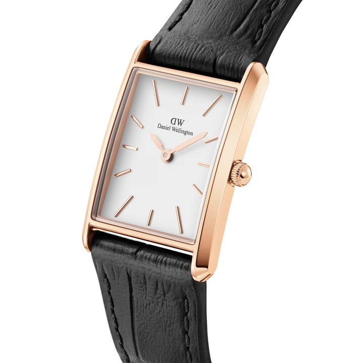Bound Black Crocodile Rose Gold