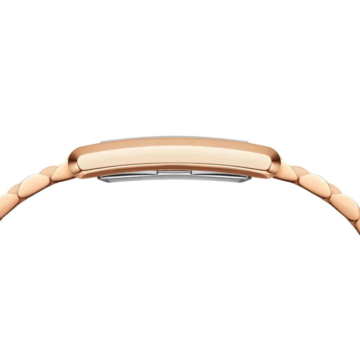 dw00100699 rectangular watch rose gold dial