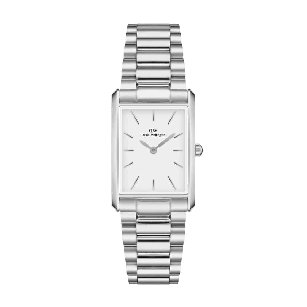 dw00100700 rectangular watch with white dial