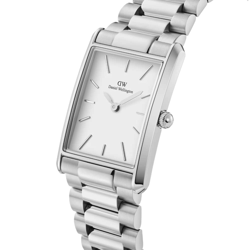 dw00100700 rectangular watch with white dial
