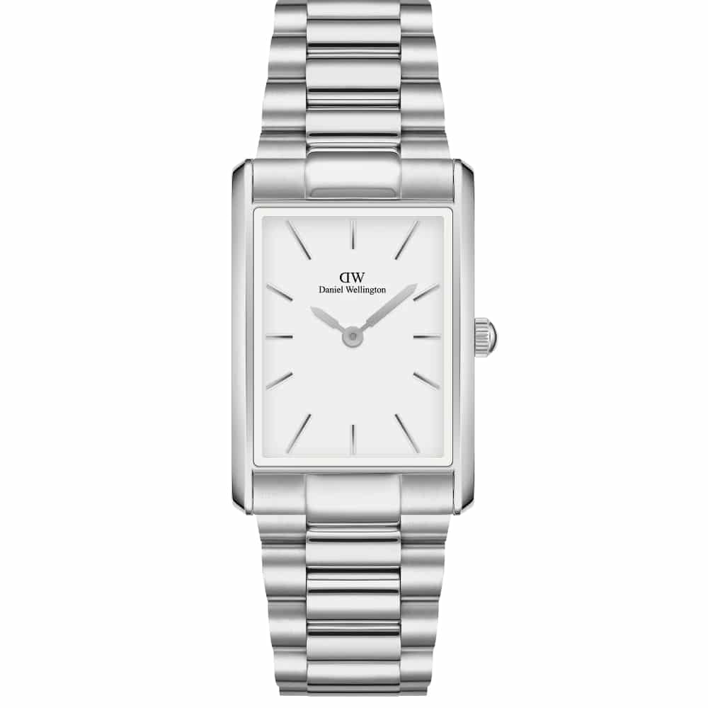 dw00100701 square watch silver white dial