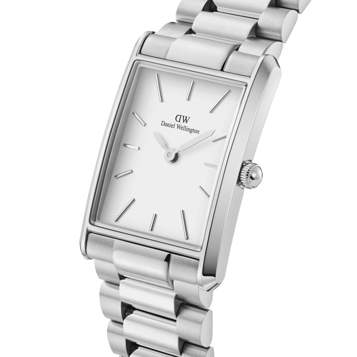 dw00100701 square watch silver white dial