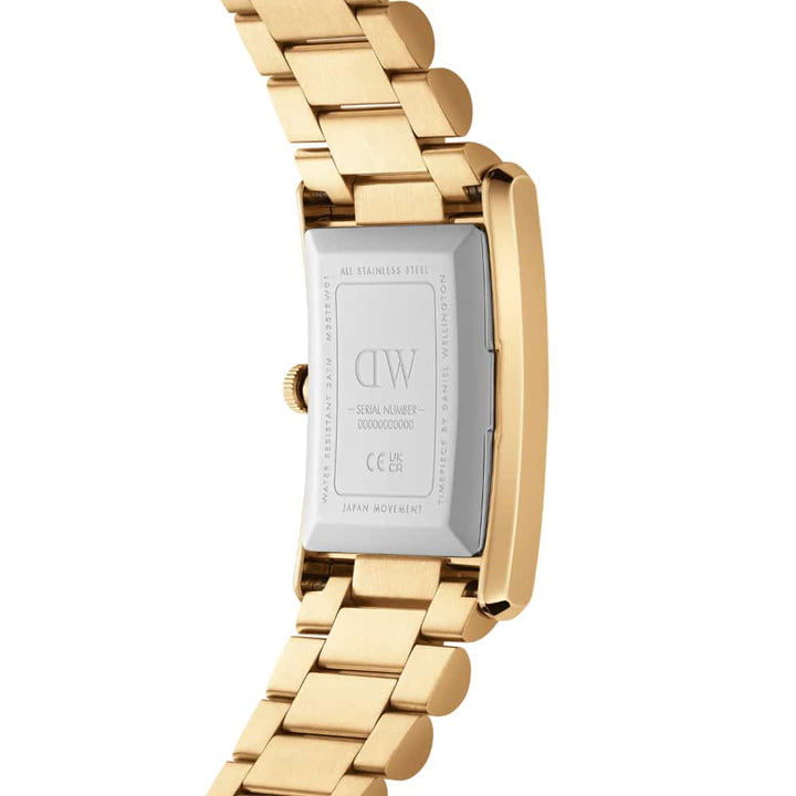 dw00100703 rectangular gold watch 35x24mm