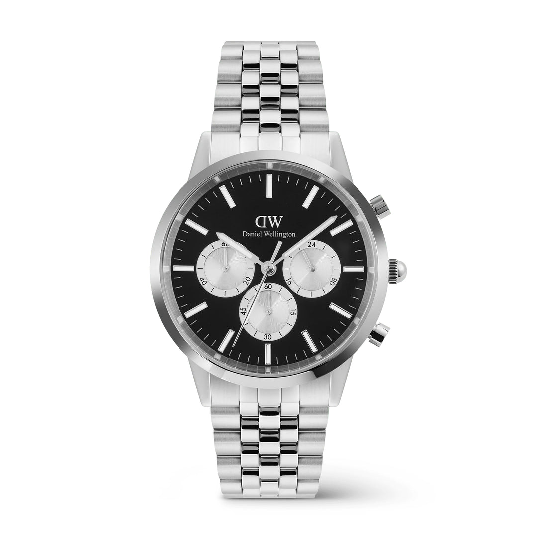 iconic chronograph ppanda silver 42mm