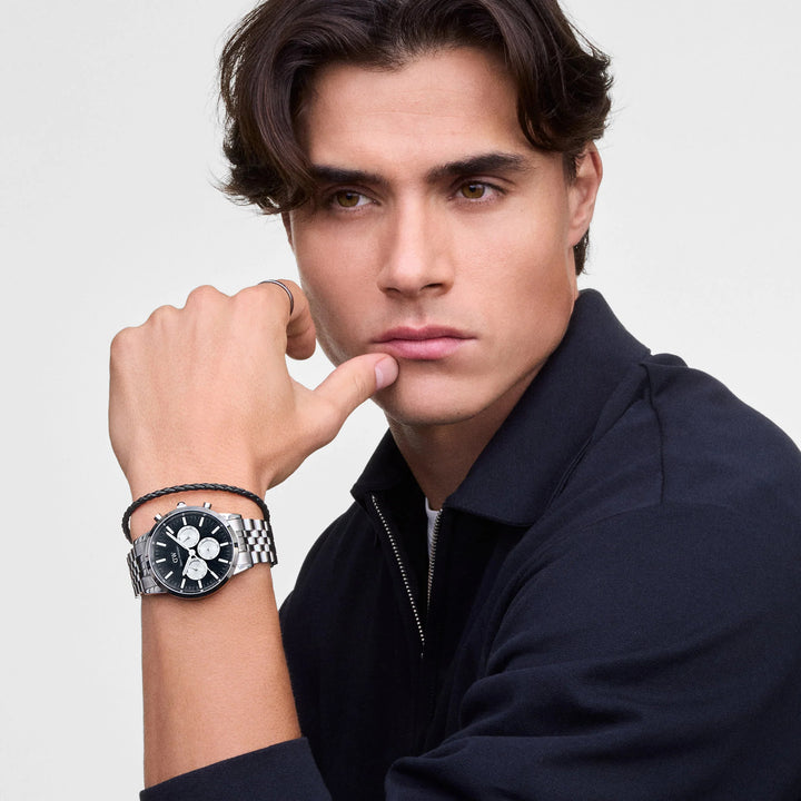 iconic chronograph ppanda silver 42mm