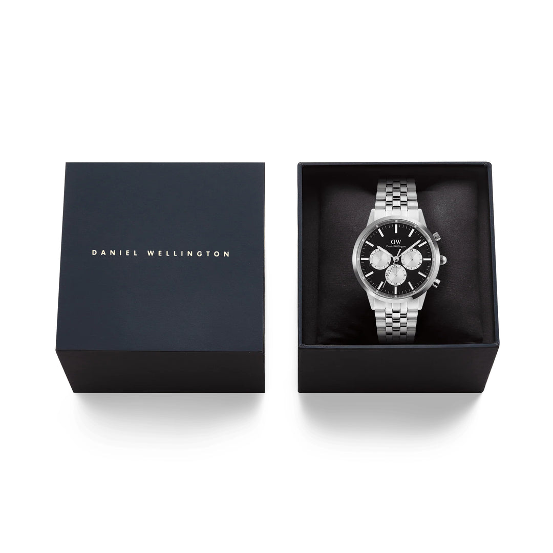 iconic chronograph ppanda silver 42mm