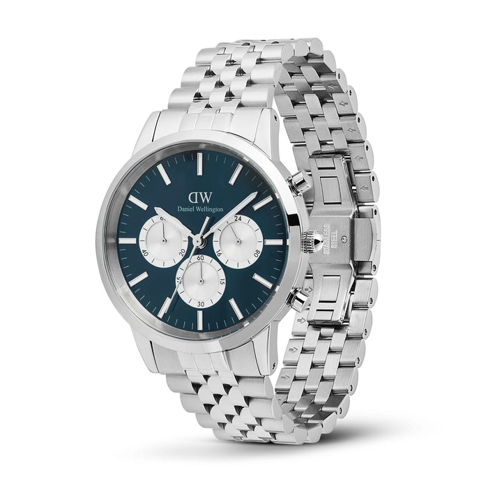 dw00100874 iconic chronograph panda silver 42mm