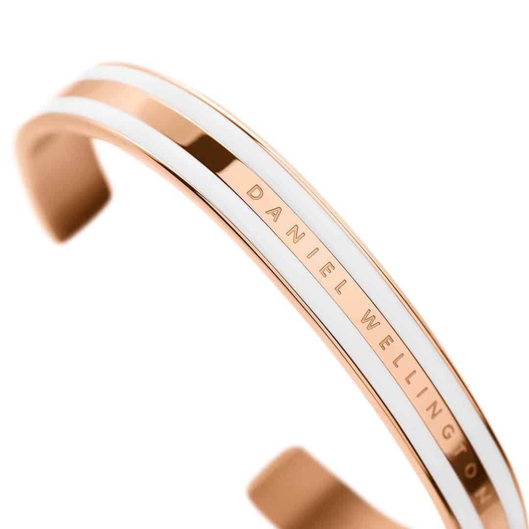 DW00400005 CLASSIC BRACELET WHITE ROSE GOLD M