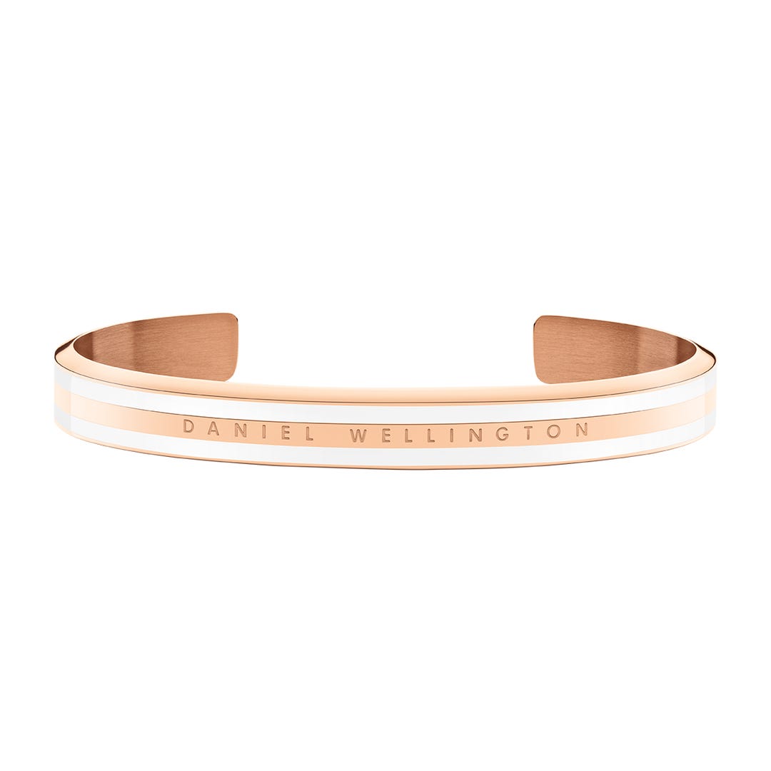 DW00400067 CLASSIC SLIM BRACELET WHITE ROSE GOLD M