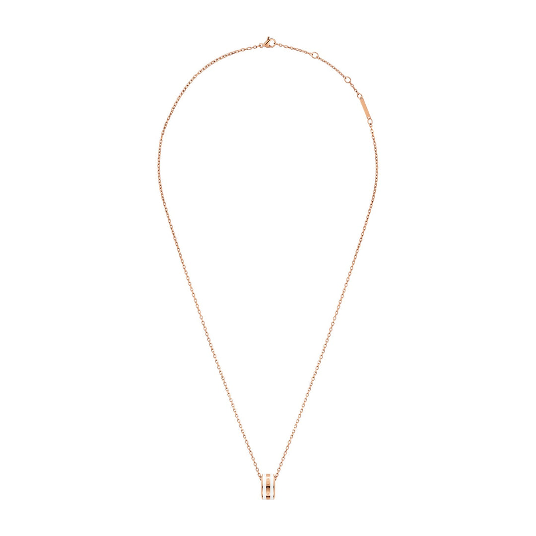 DW00400153 EMALIE NECKLACE ROSE GOLD WHITE