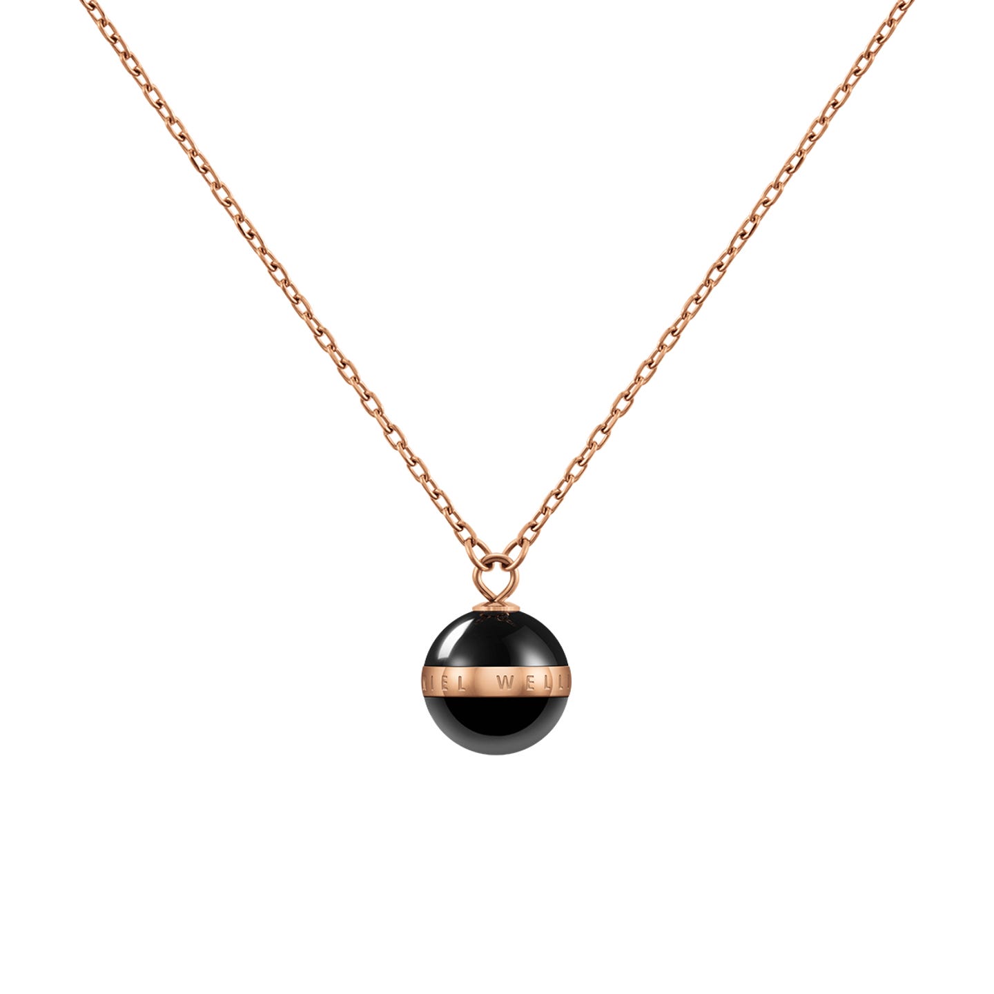 DW00400156 ASPIRATION NECKLACE ROSE GOLD BLACK
