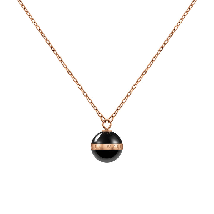 DW00400156 ASPIRATION NECKLACE ROSE GOLD BLACK