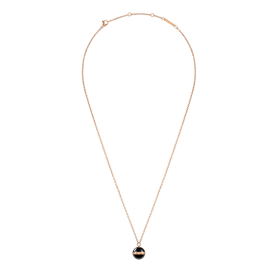 DW00400156 ASPIRATION NECKLACE ROSE GOLD BLACK
