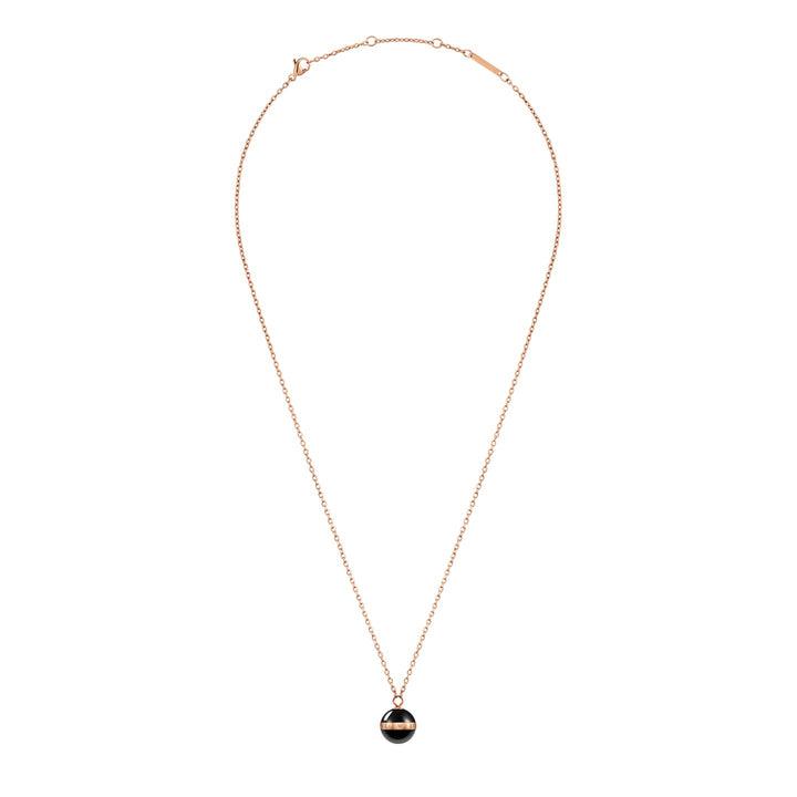 DW00400156 ASPIRATION NECKLACE ROSE GOLD BLACK