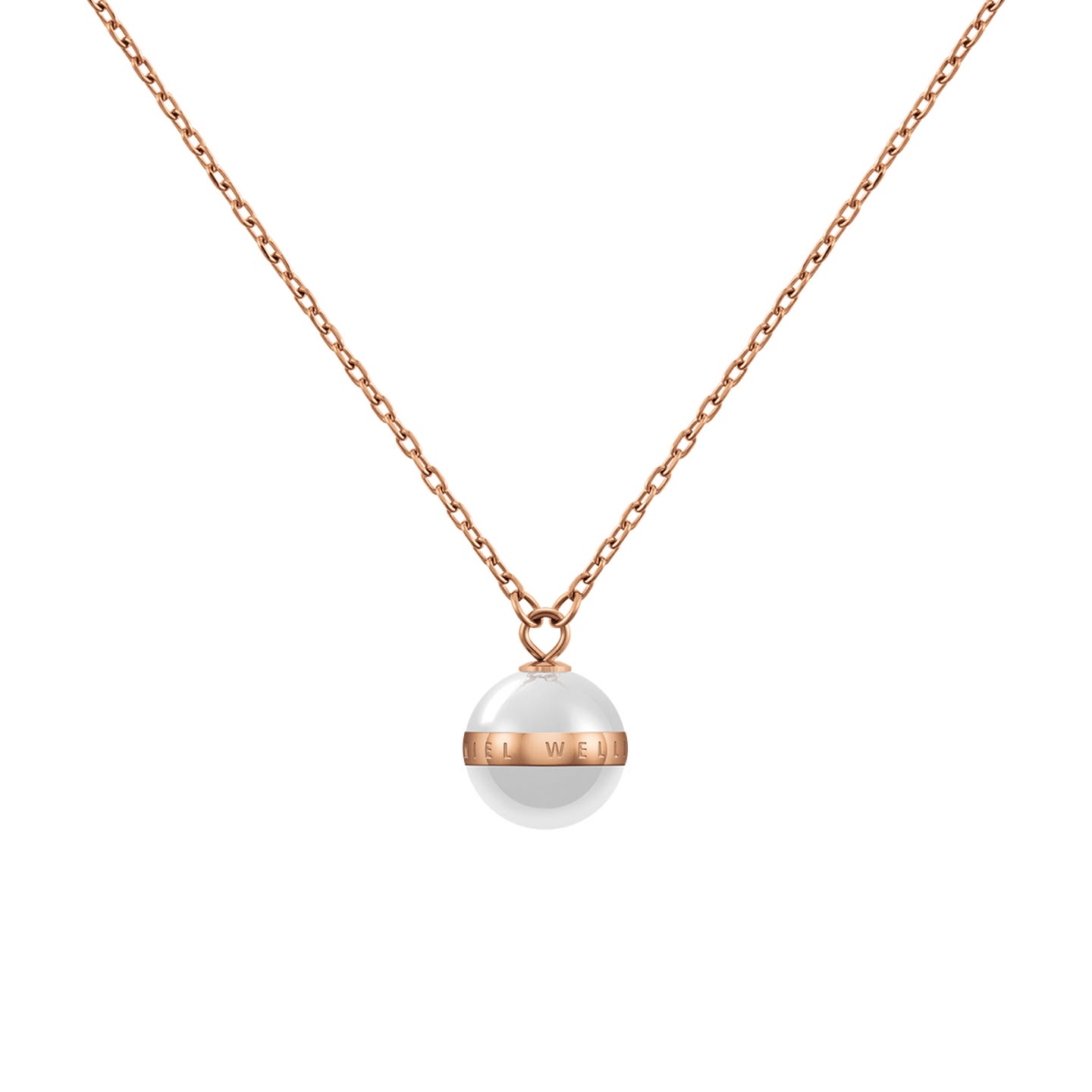 DW00400157 ASPIRATION NECKLACE ROSE GOLD WHITE