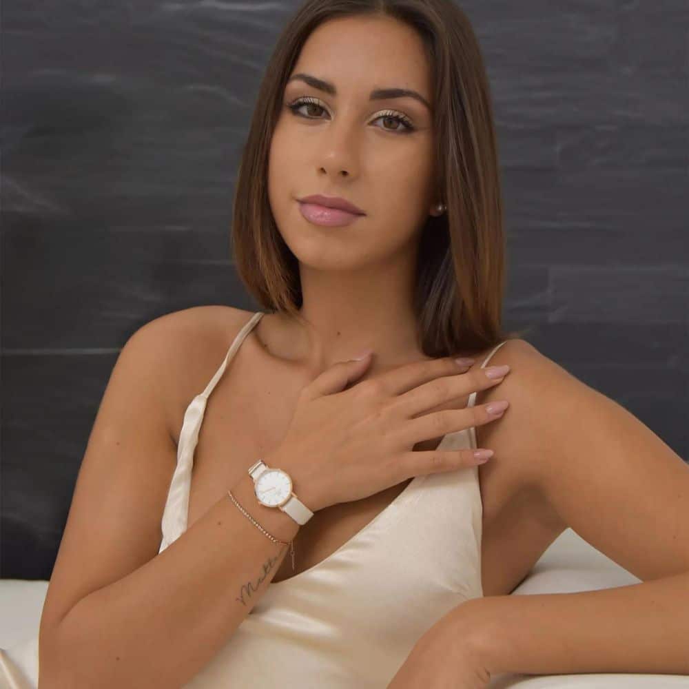 dw00400567 rose gold tennis bracelet