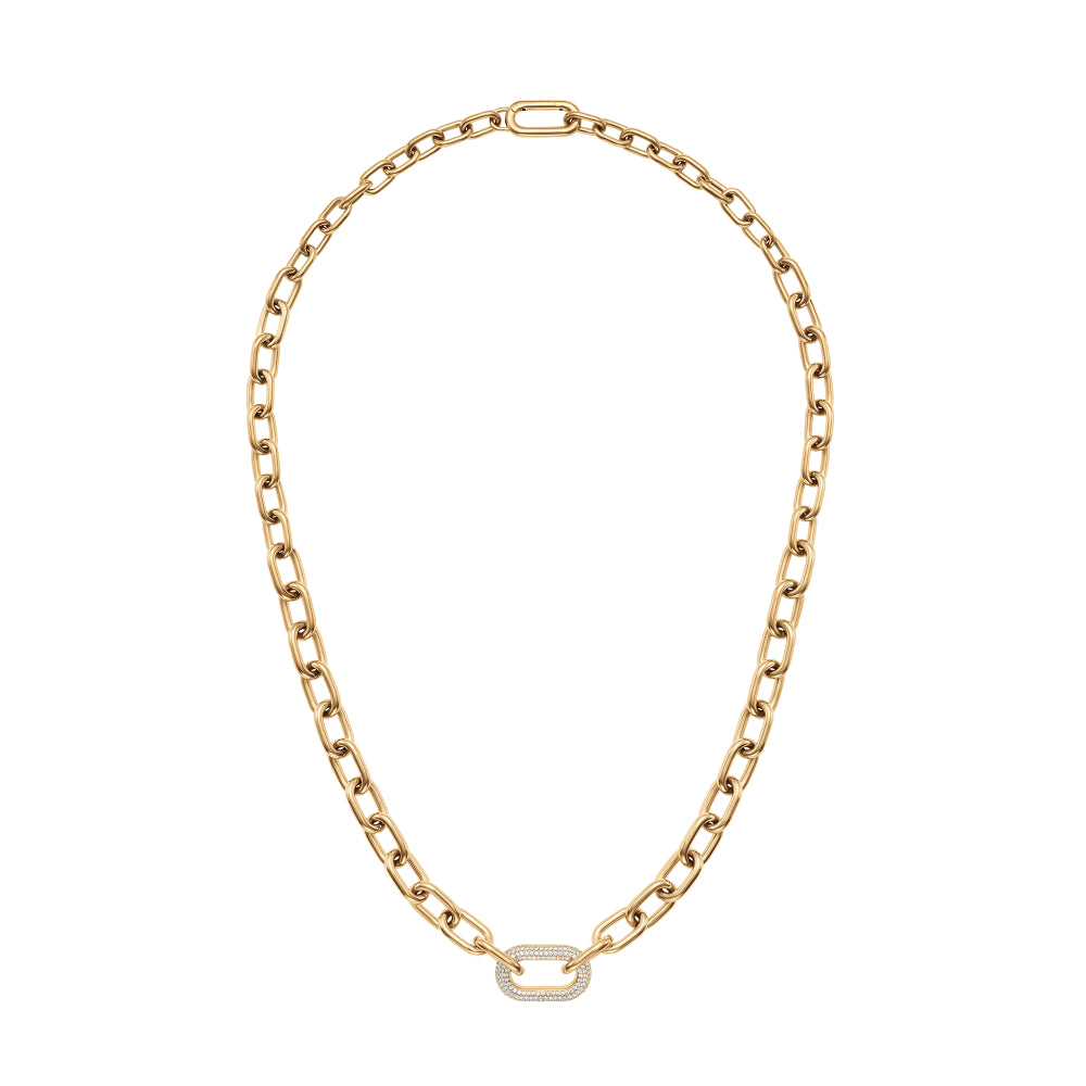 dw00400589 Dw crystal link necklace gold