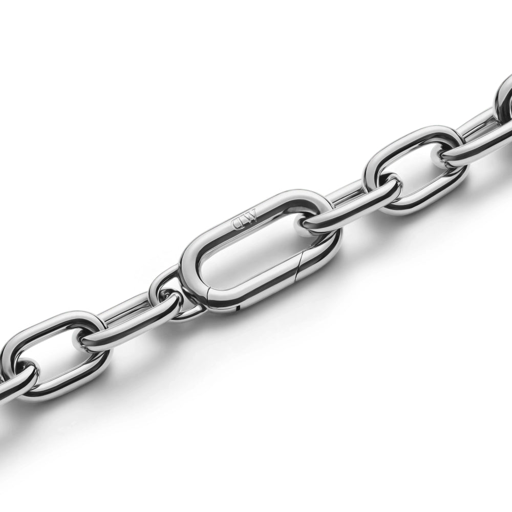Dw Crystal Link Bracelet Silver
