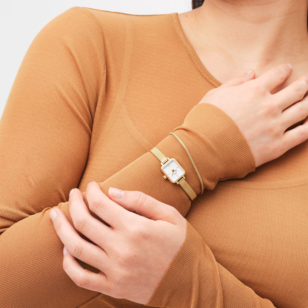 dw00400676 DW Tide Mesh Bracelet Evergold 1.8