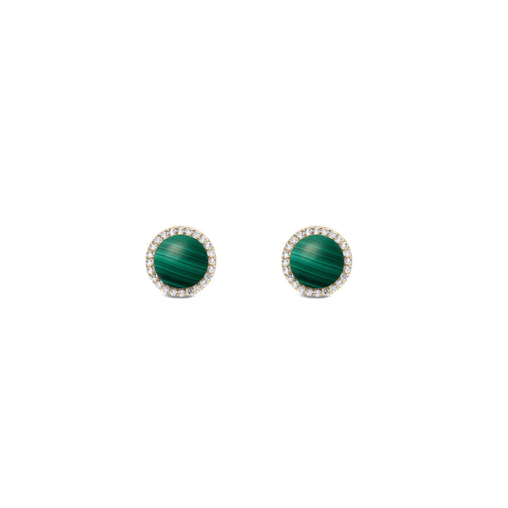 dw00401407 Dw Audrey Earrings Malachite Gold