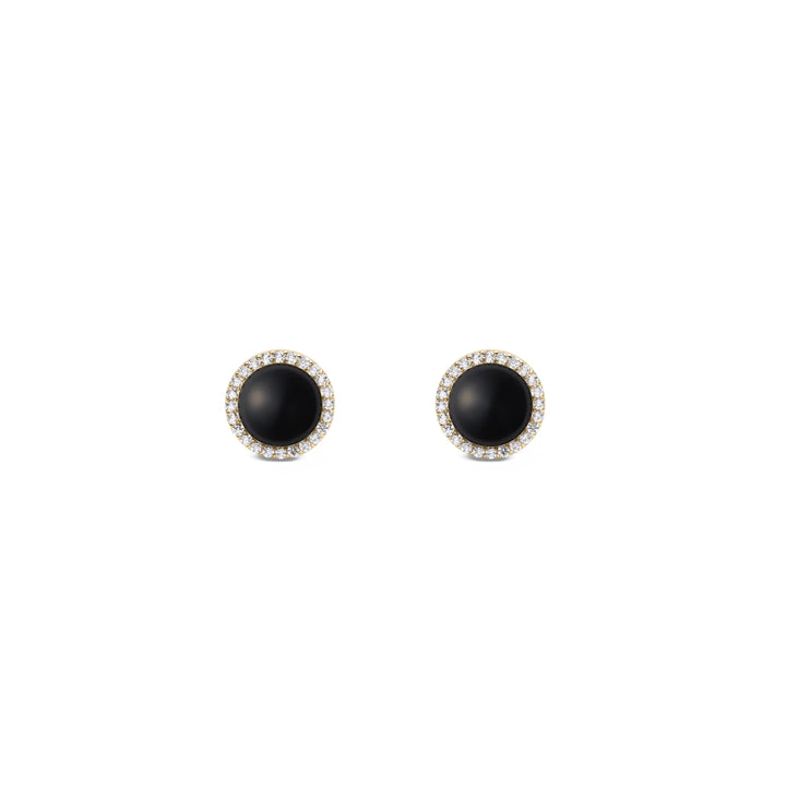dw00401408 Dw Audrey Earrings Black Agathe Gold