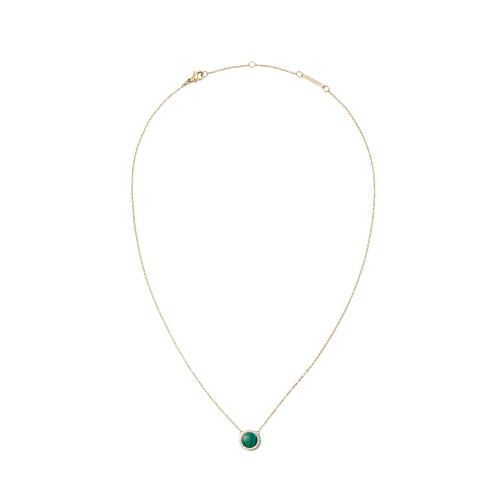 dw00401443 Dw Audrey Necklace Malachite Gold