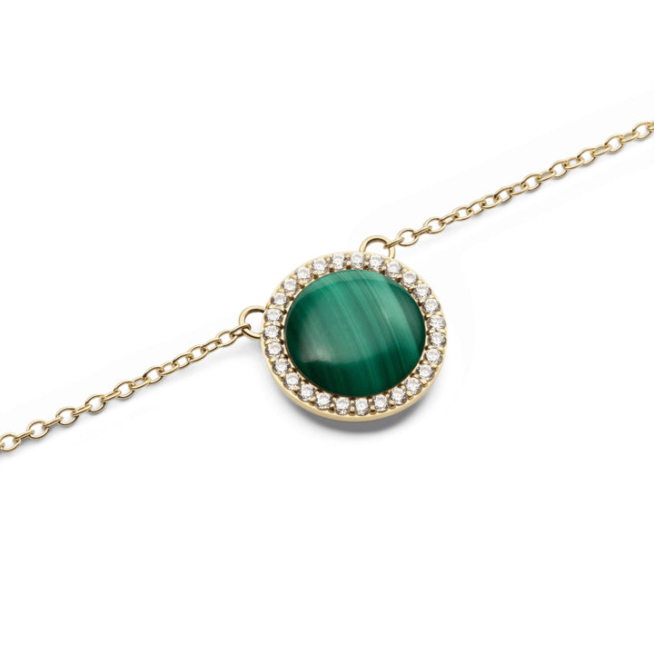 dw00401443 Dw Audrey Necklace Malachite Gold